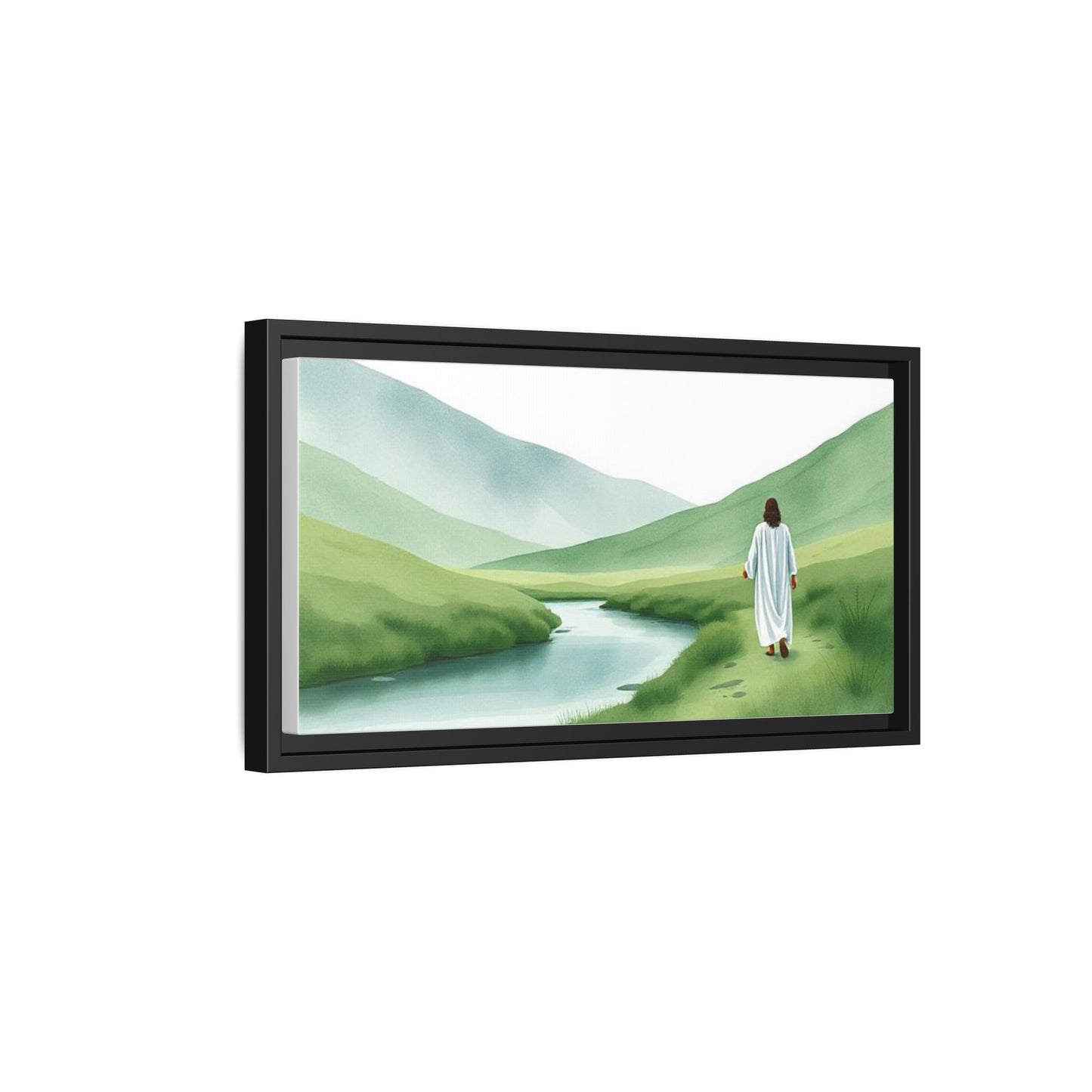 Framed Landscape Wall Art Print, Spiritual Home Decor, Nature Artwork, Christian Gift, Inspirational Wall Decor, Housewarming Present