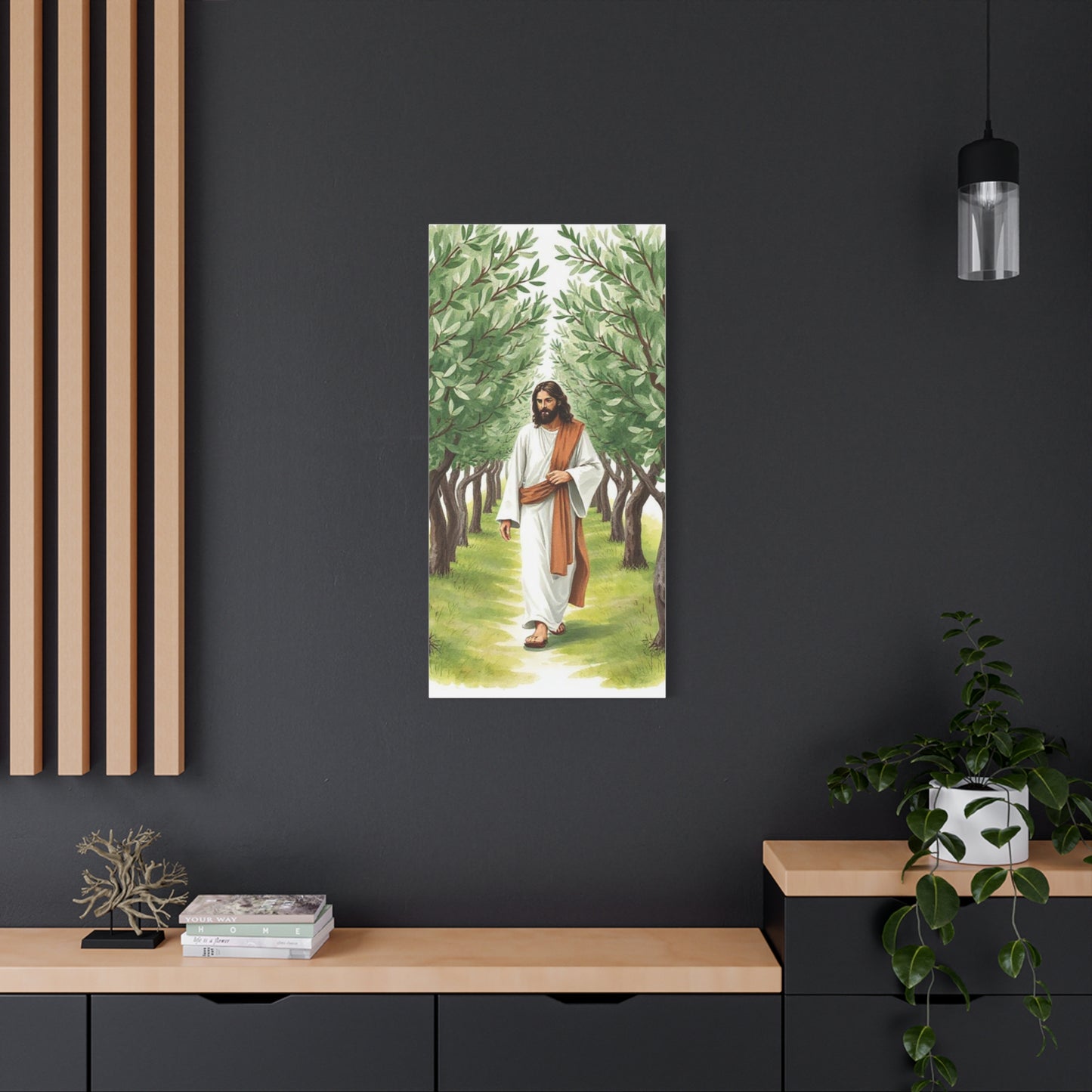 Inspirational Wall Art Canvas, Serenity Decor for Home, Religious Artwork, Spiritual Gift for Faith, Christian Home Decoration