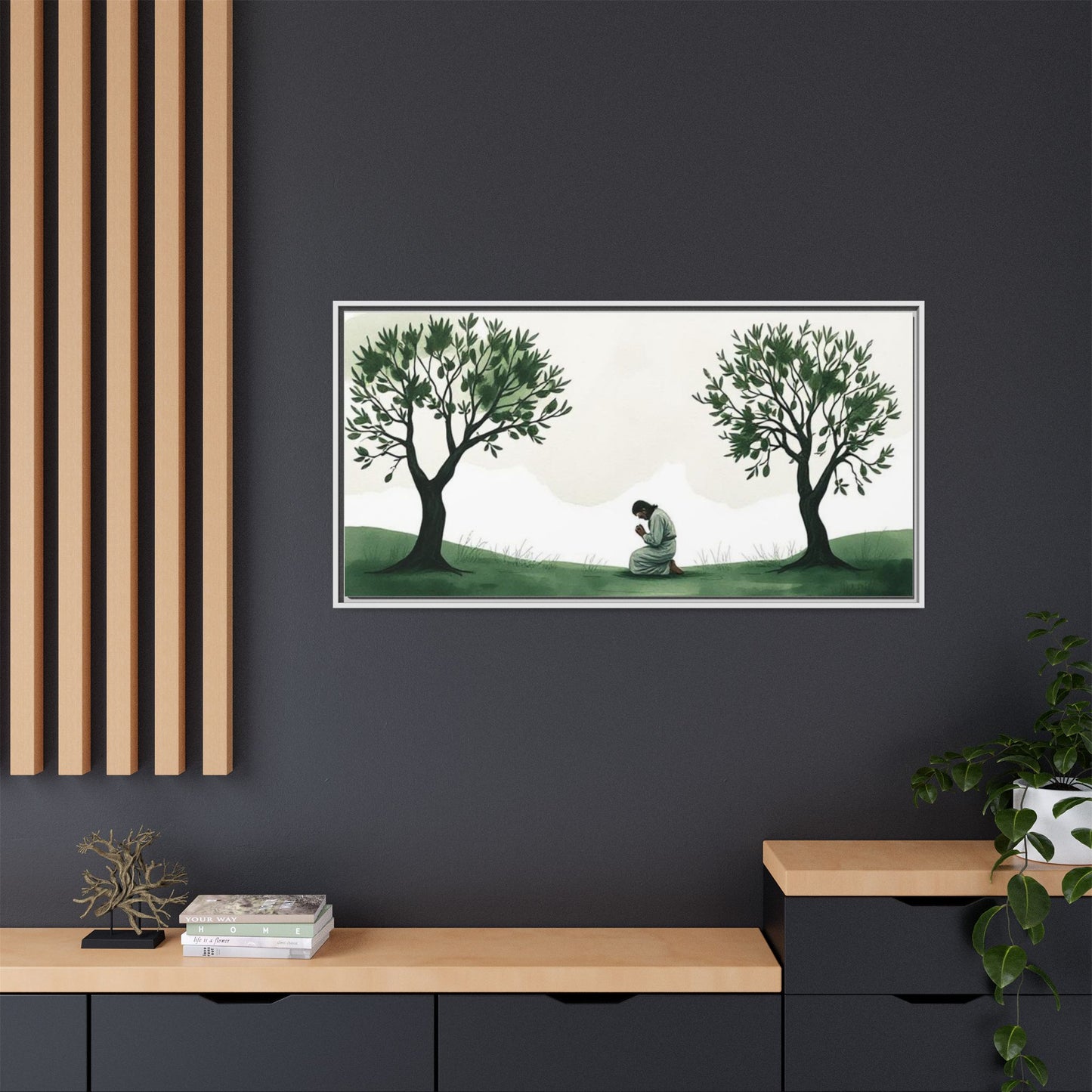 Matte Canvas, Framed (Multi-color)