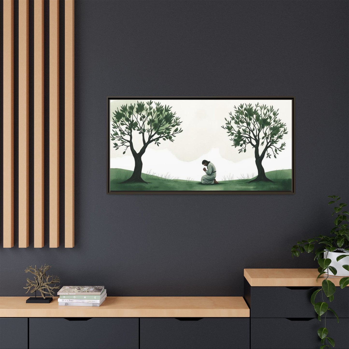 Matte Canvas, Framed (Multi-color)