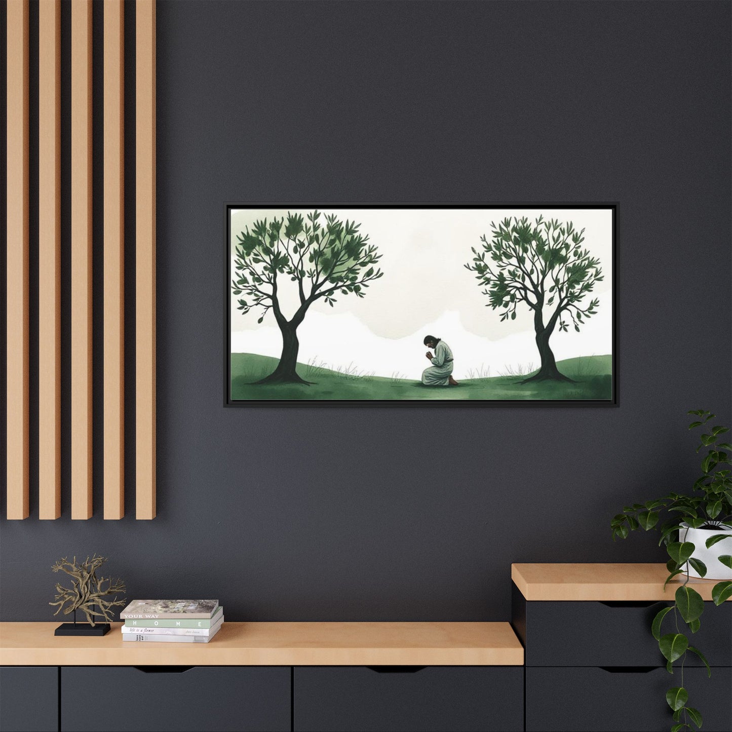 Matte Canvas, Framed (Multi-color)