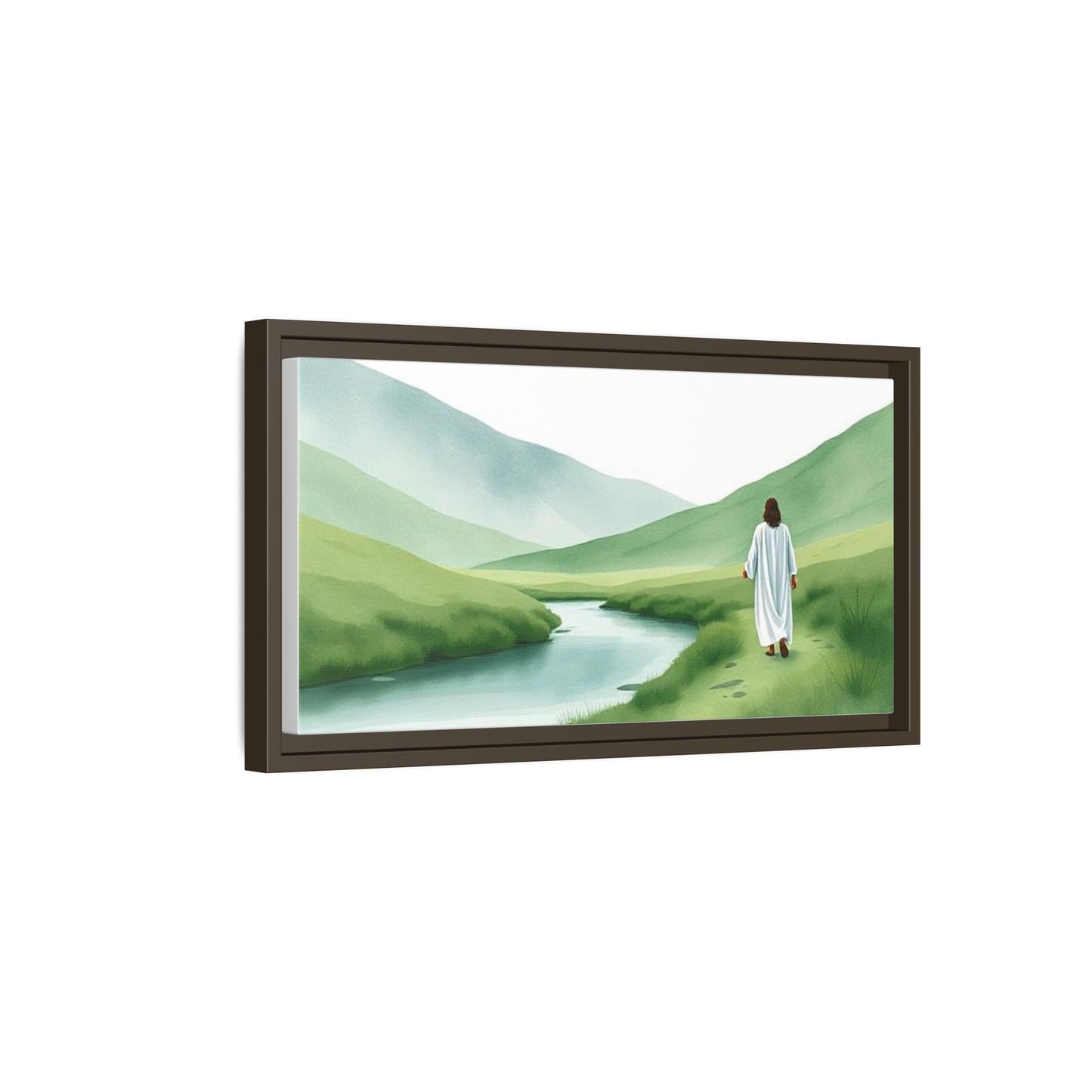 Framed Landscape Wall Art Print, Spiritual Home Decor, Nature Artwork, Christian Gift, Inspirational Wall Decor, Housewarming Present