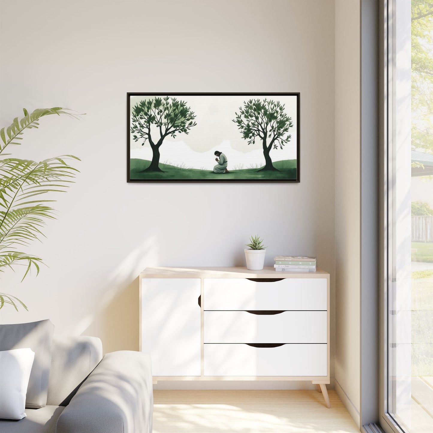 Matte Canvas, Framed (Multi-color)