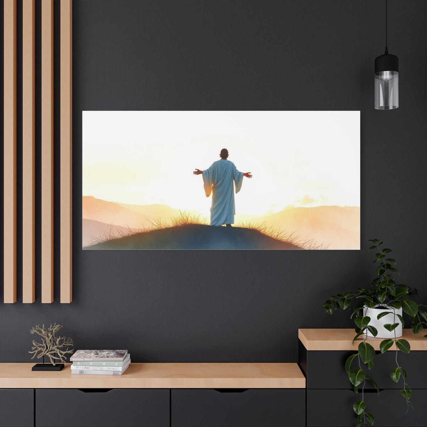 Inspirational Wall Art, Matte Canvas, Stretched, Religious Decor, Motivational Home Decoration, Spiritual Gift, Faith Art