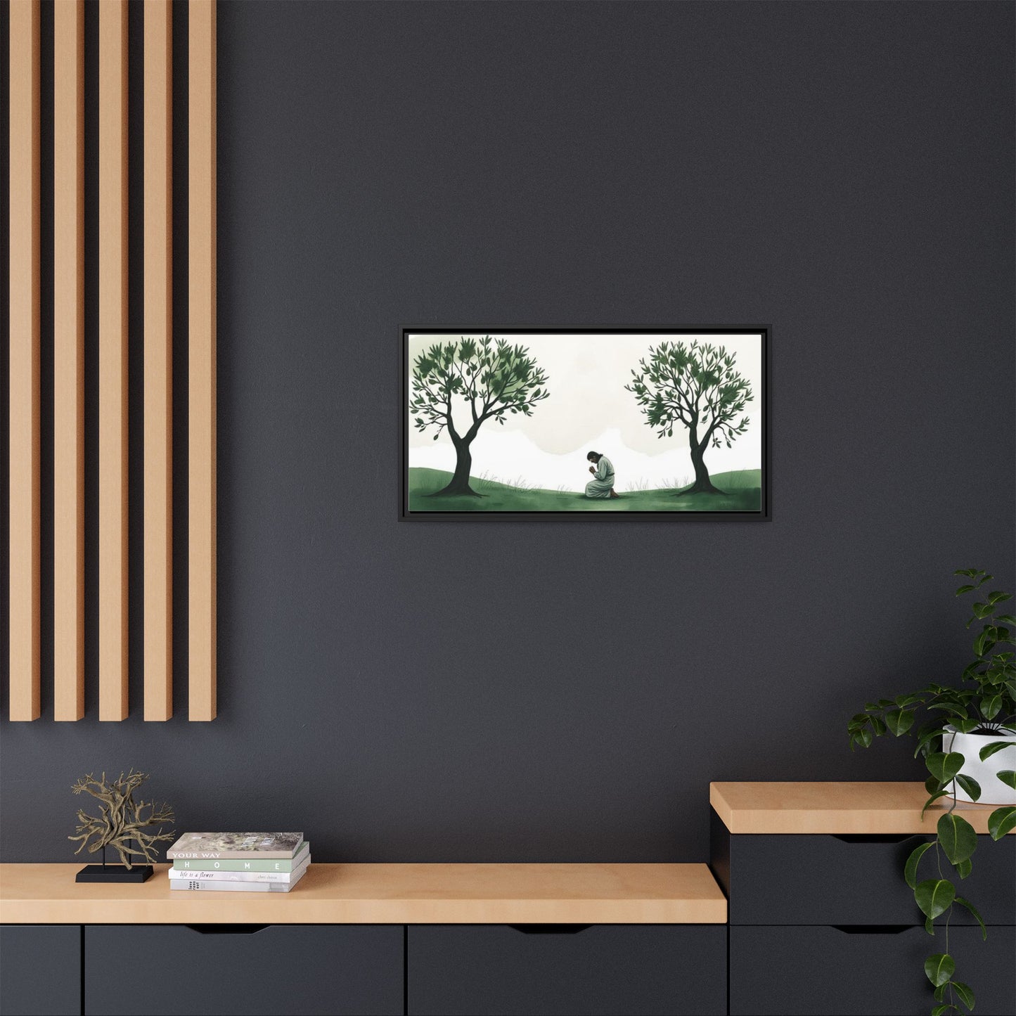 Matte Canvas, Framed (Multi-color)